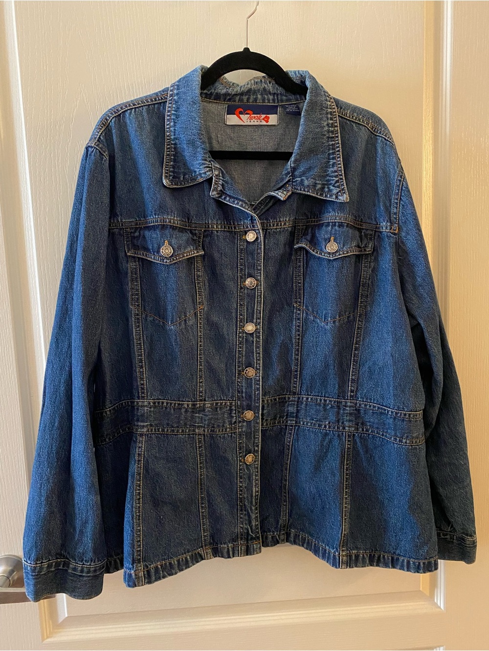 VINTAGE Women’s 100% Cotton Denim Jacket - 26/28W